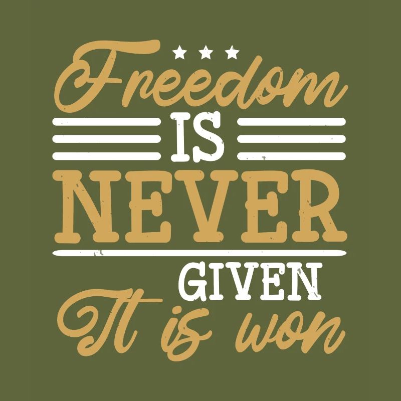 FREIHEIT WIRD NIE GEGEBEN, SIE WIRD GEWONNEN
