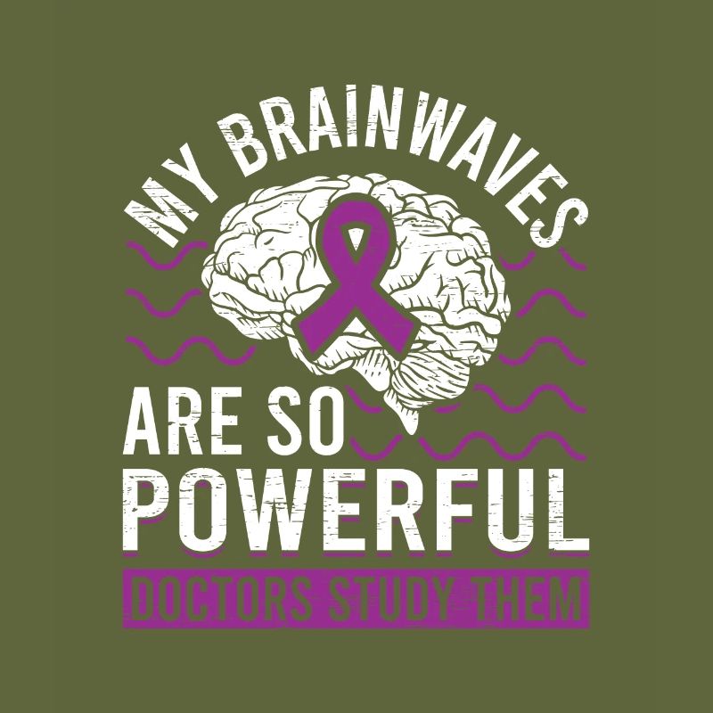 Brainwaves Brain Purple Ribbon Epileptic