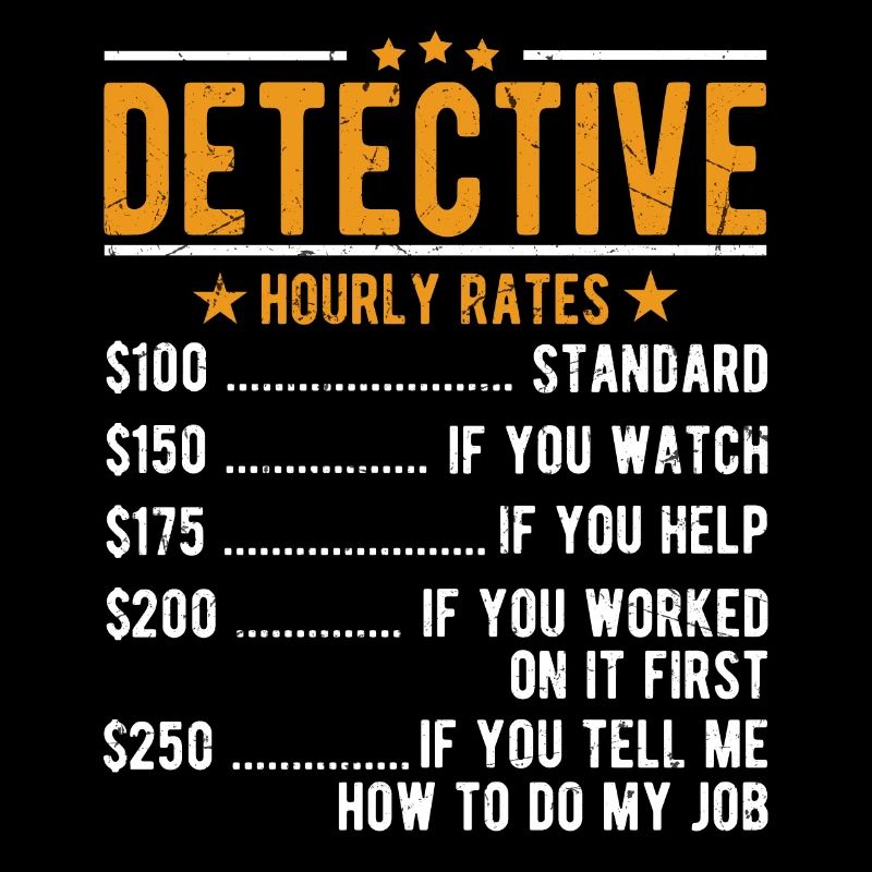 Detective hourly wage