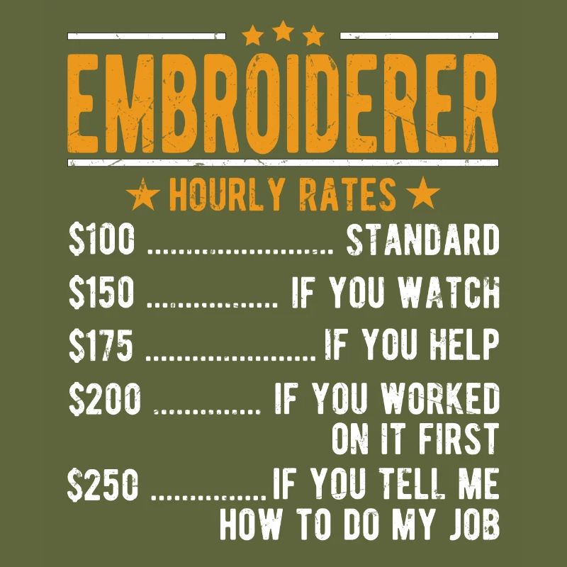 Sticker hourly wage