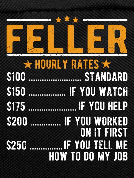 Feller hourly wage