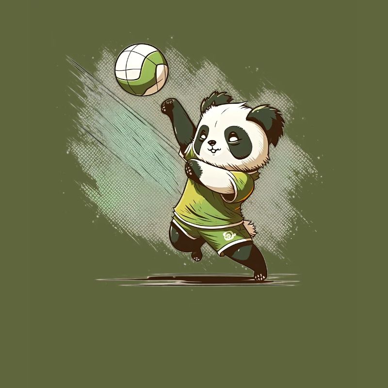 Volleyball Panda Junge Mädchen - Panda beim