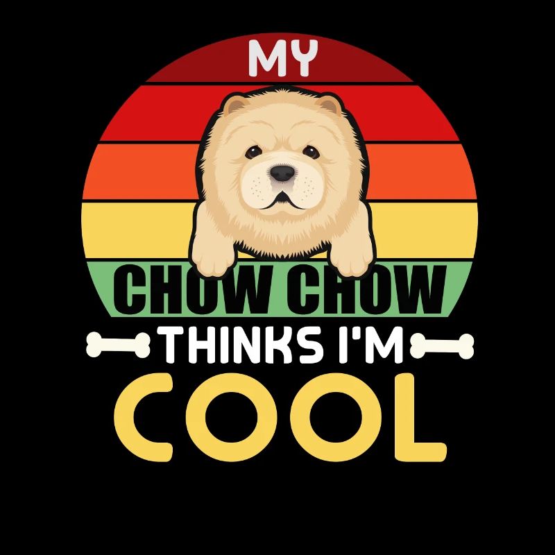 Mon Chow chow pense que je suis cool