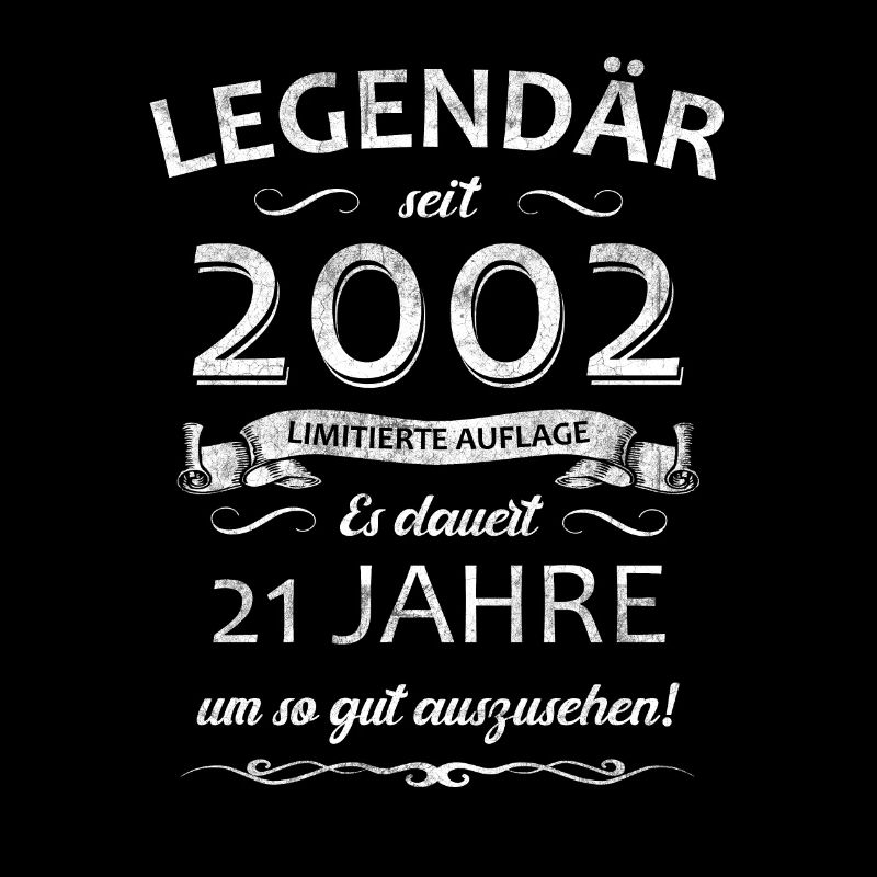 21. Geburtstag Legendär seit 2002 Retro