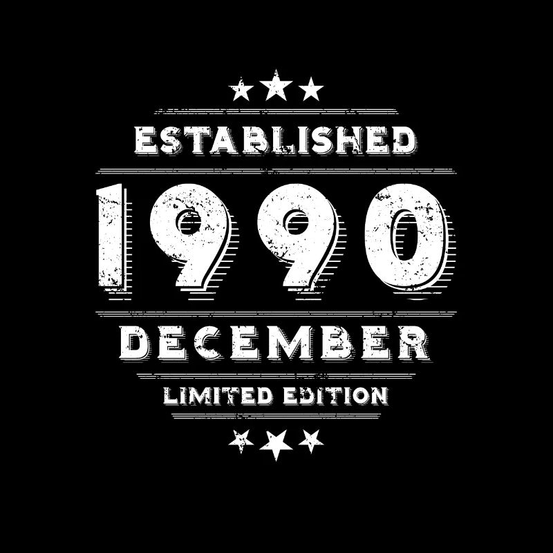 Anniversaire en décembre 1990 - décembre