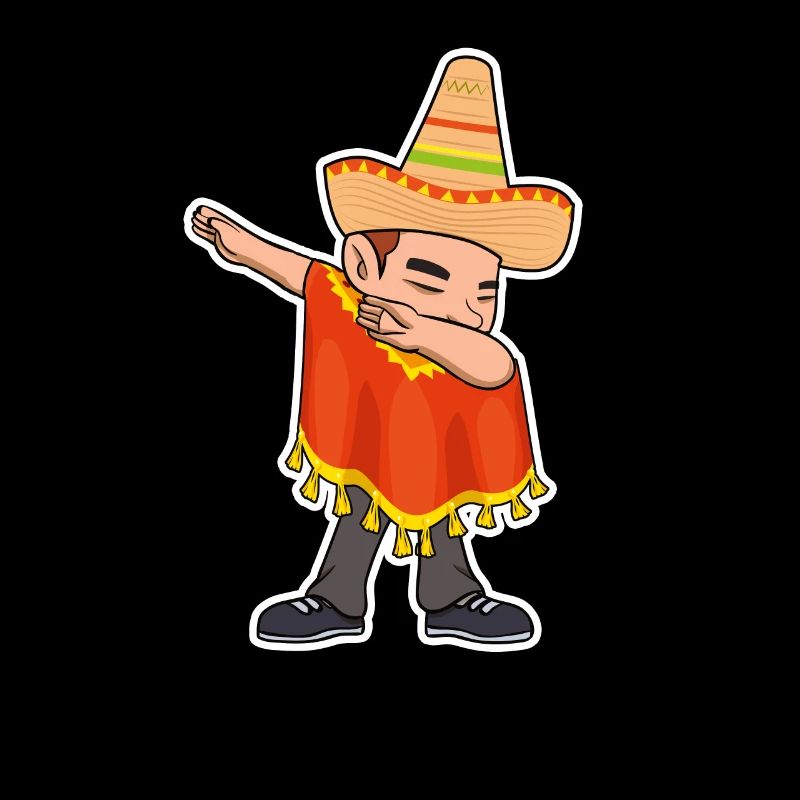 Dab Mexican Poncho Cinco de Mayo Boy