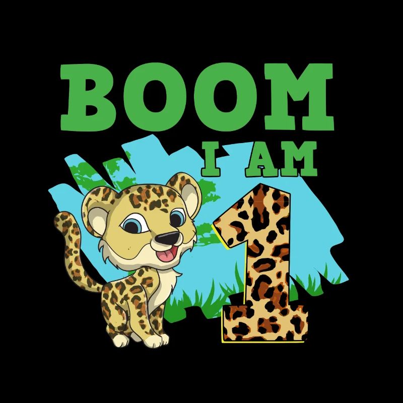 1st birthday leopard