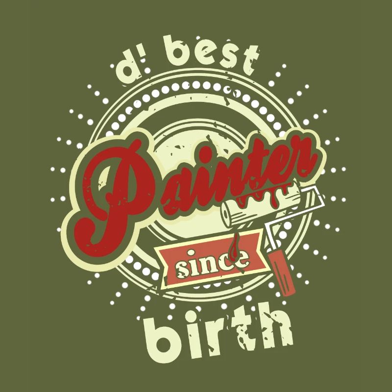 D' Best Painter Since Birth Retro Painter Designs