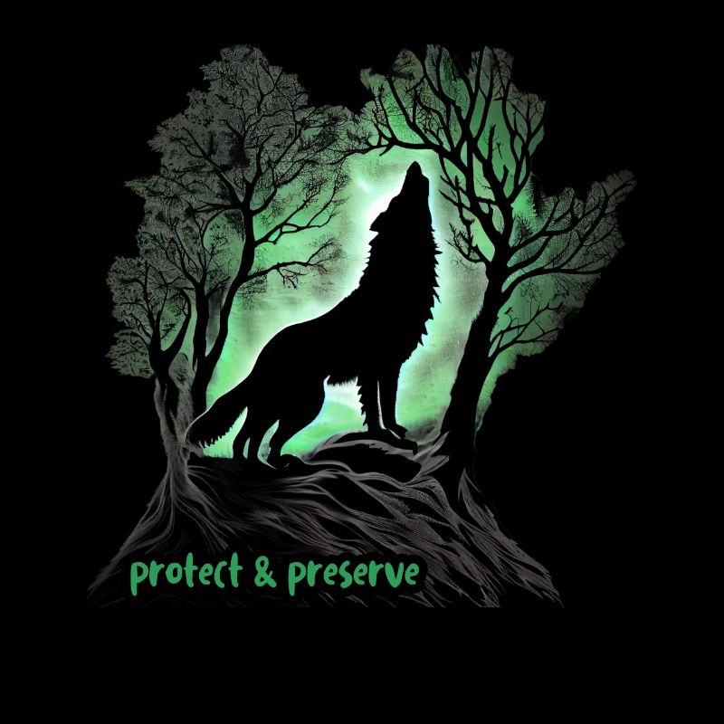 Wölfe Silhouette Naturschutz Tierschutz Wolf