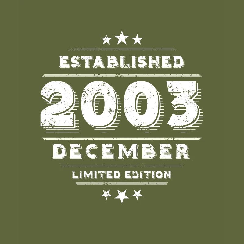Anniversaire en décembre 2003 - décembre