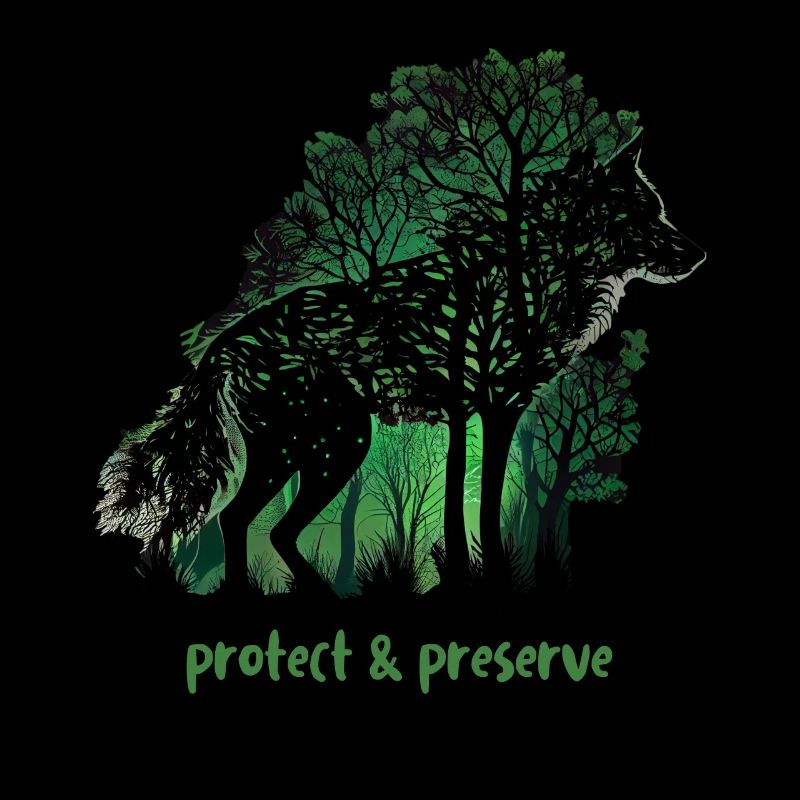 Wölfe Silhouette Naturschutz Tierschutz Wolf