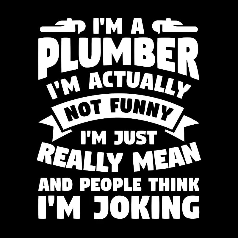 I'm A Plumber I'm Actually Not Funny I'm Just