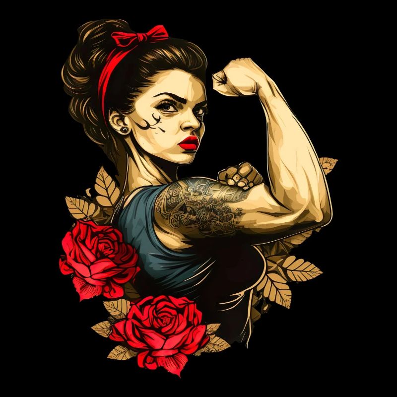 Starke Frau Mutter Rosen Muttertagsgeschenk