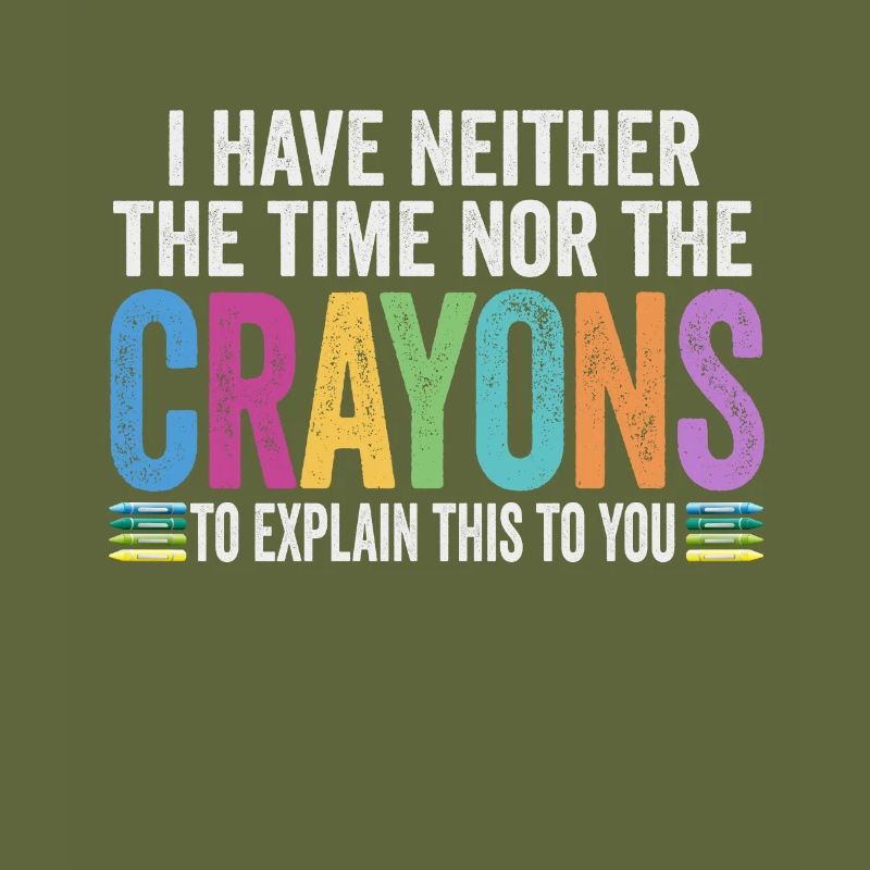 Ich habe nicht die Zeit oder die Buntstifte