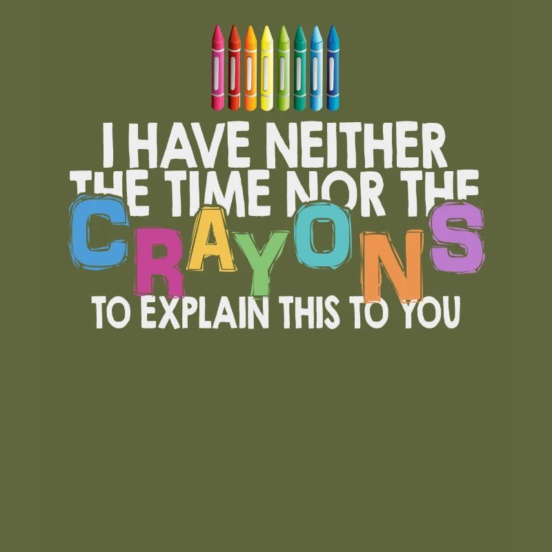 Ich habe nicht die Zeit oder die Buntstifte