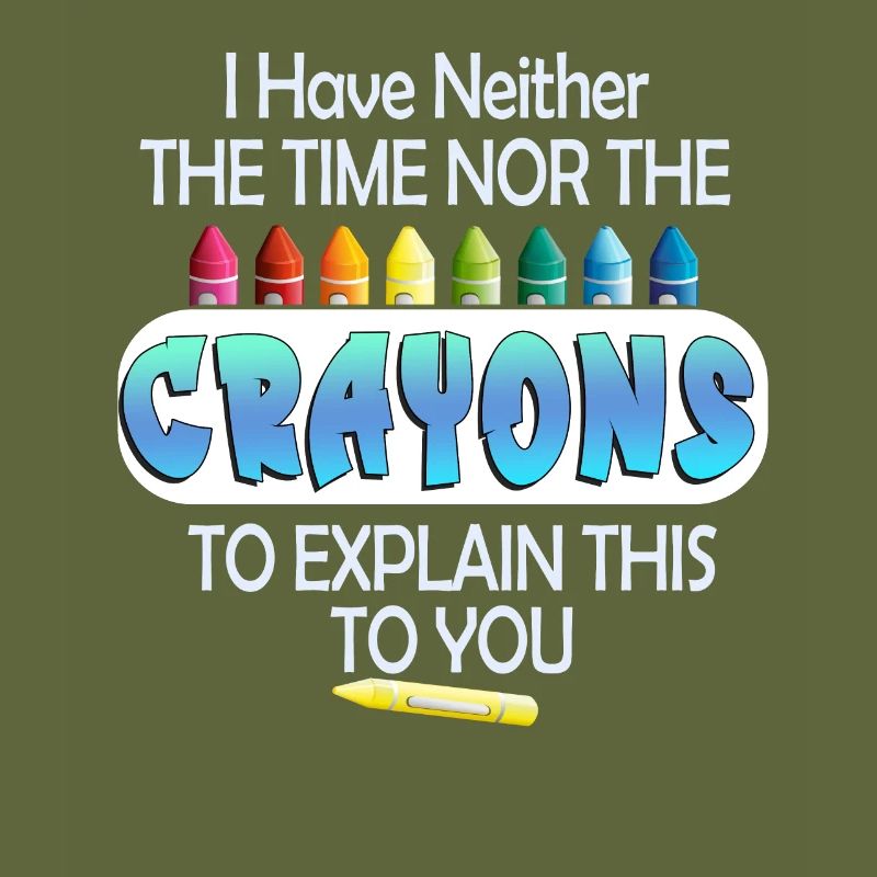 Ich habe nicht die Zeit oder die Buntstifte