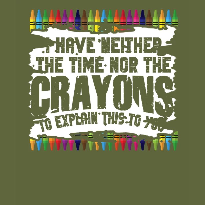 Ich habe nicht die Zeit oder die Buntstifte