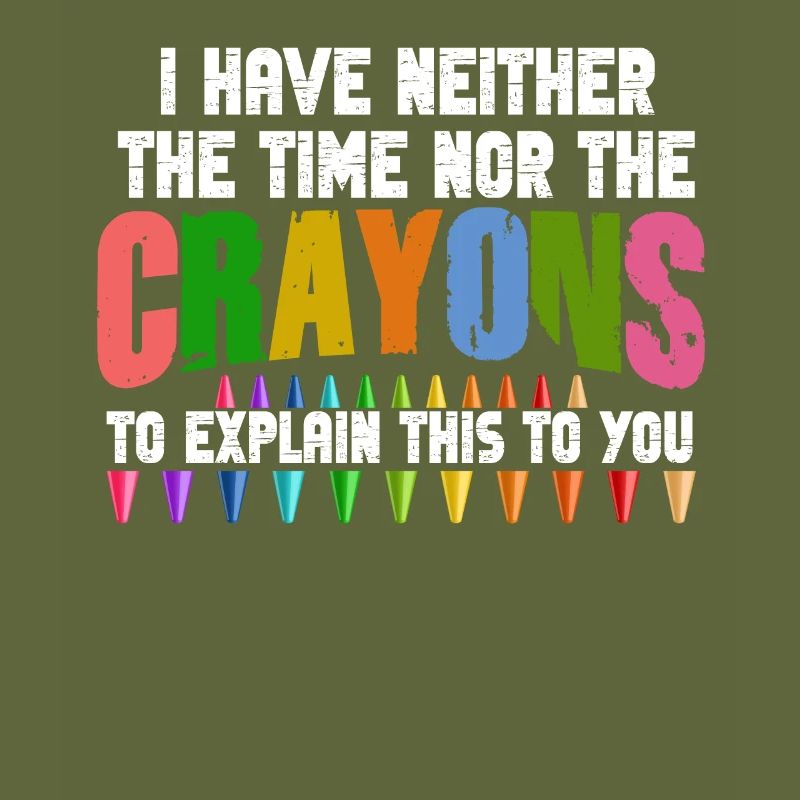 Ich habe nicht die Zeit oder die Buntstifte