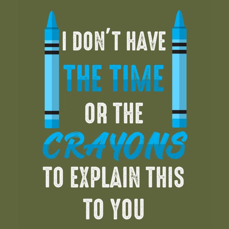 Ich habe nicht die Zeit oder die Buntstifte