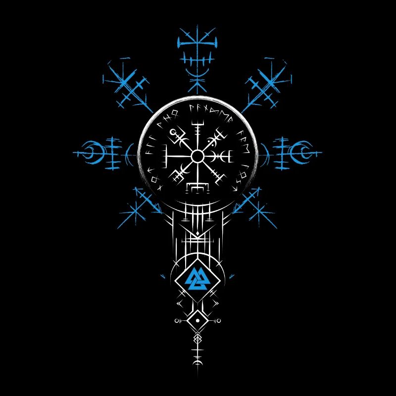 Celtic Vikinger Vegvisir compas Vikings