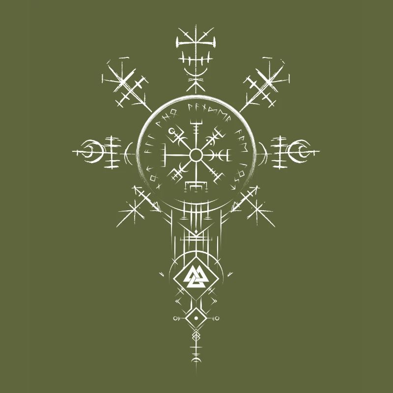 Celtic Vikinger Vegvisir compass Vikings