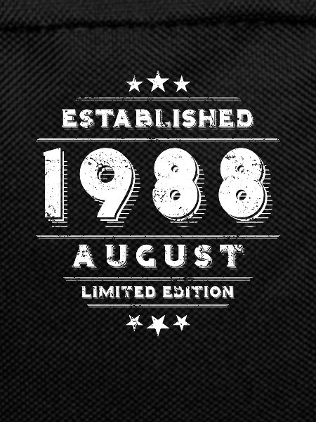 Birthday in August 1988 - August
