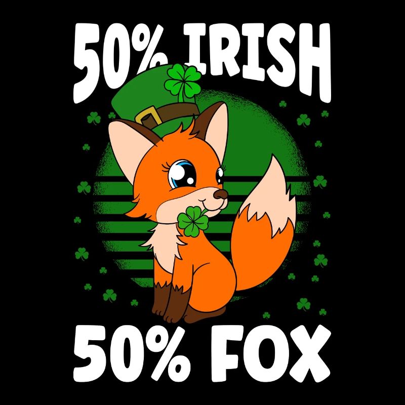 Mignon trèfle renard Saint-Patrick