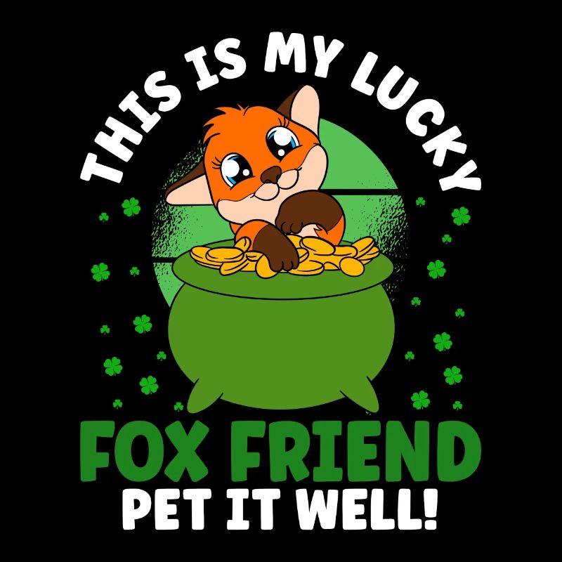 Mignon trèfle renard Saint-Patrick