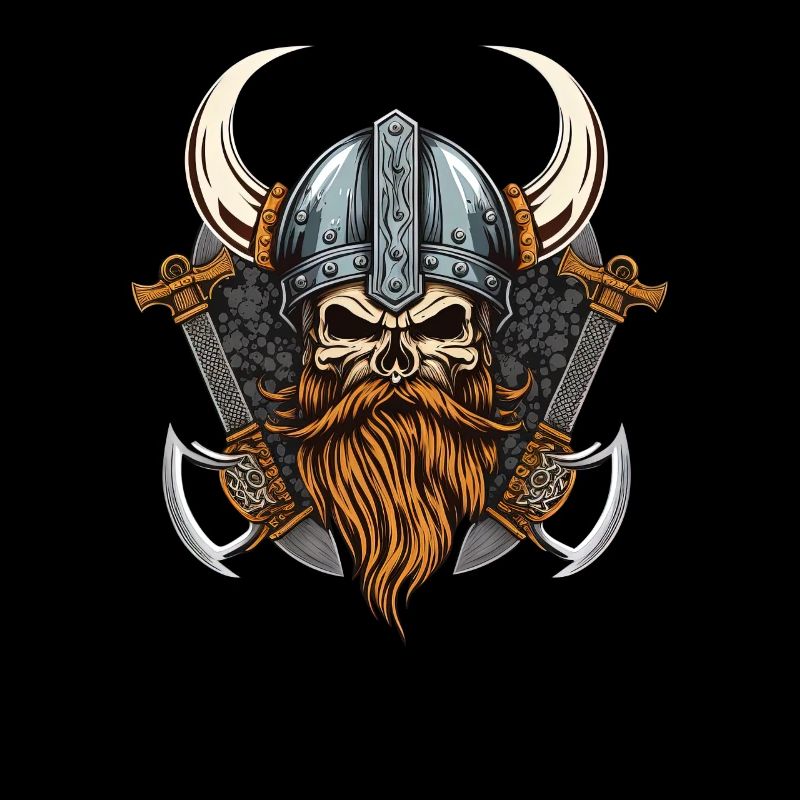 Krieger Walhalla Wikinger Skelett