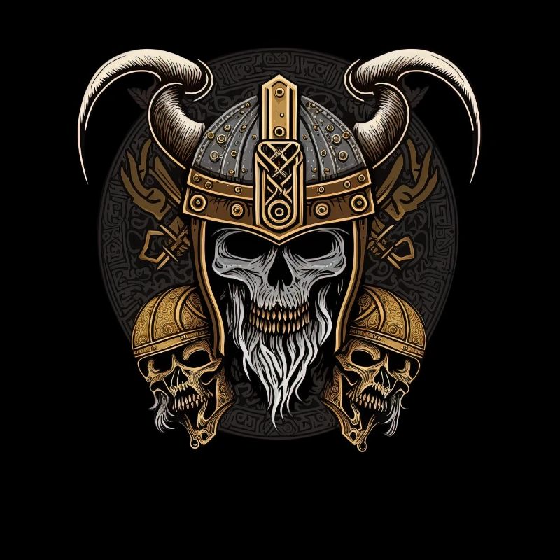 Gotische Walhalla Wikinger-Skelett