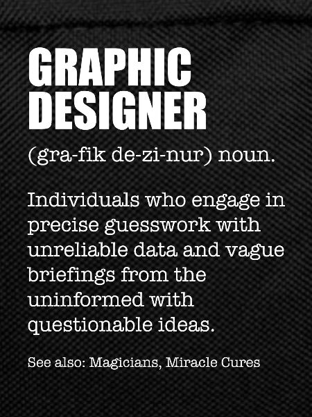 Graphic Designer Funny Dictionary Definition