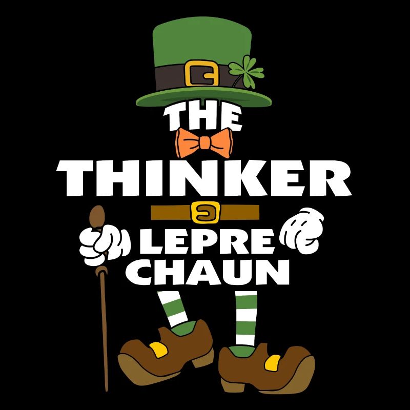 The Thinker Leprechaun St Patrick's Day