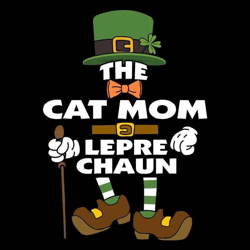 The Cat Mom Leprechaun St Patrick's Day