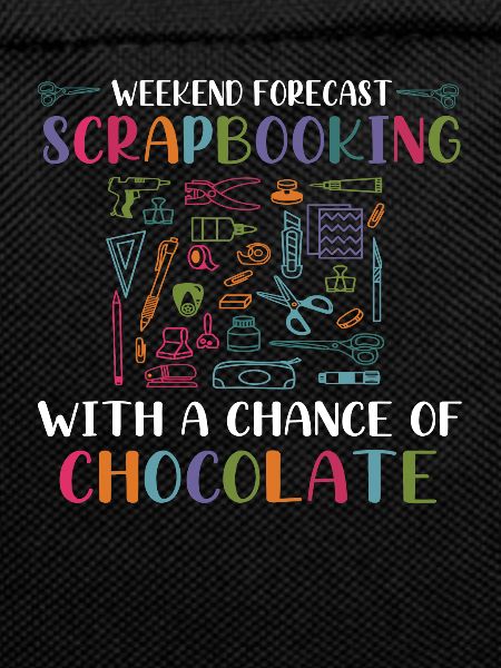 Wochenend-Prognose-Scrapbooking mit Schokolade