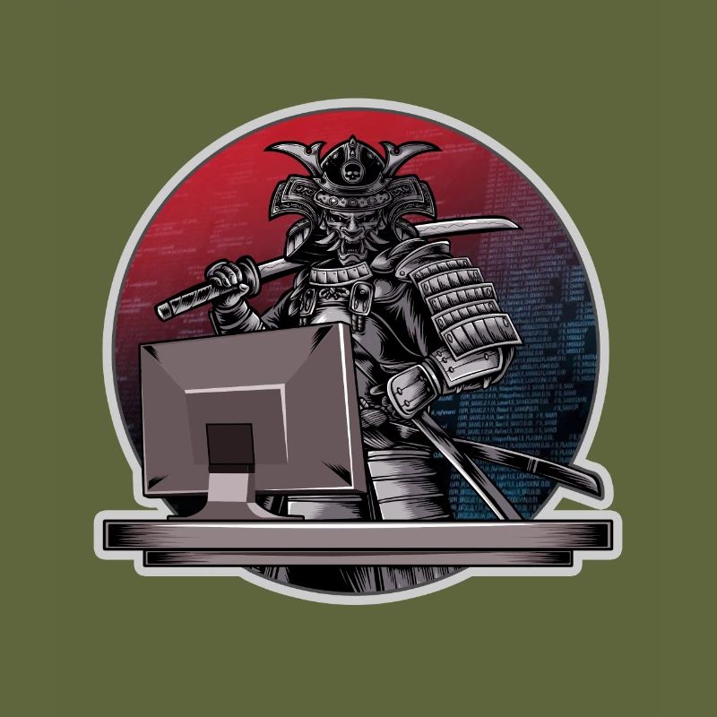 Programmeur Samurai - Ordinateur guerrier - Développeur