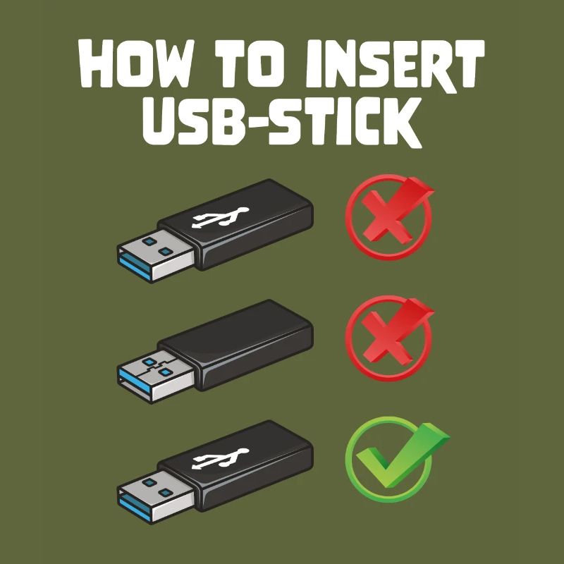 How To Insert USB Stick Funny Programmer Meme