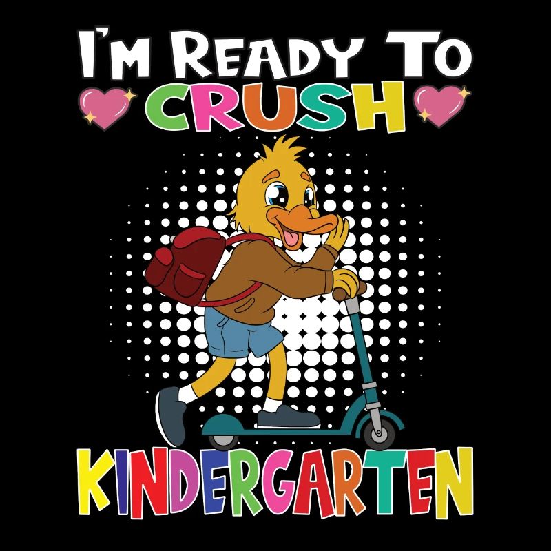 I'm Ready To Crush Kindergarten Duck With Scooter