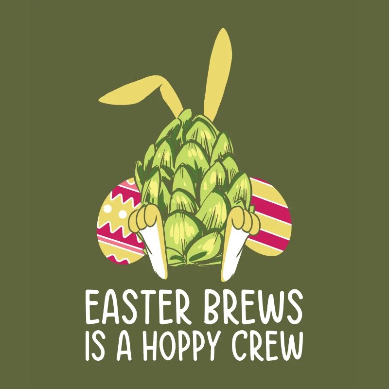 Easter Bunnies Beer Drinking Holiday Rabbit