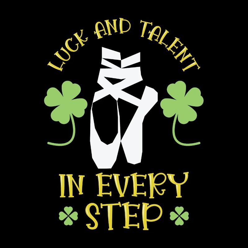 St. Patrick's Day Ballet Dancer Shamrock Clover