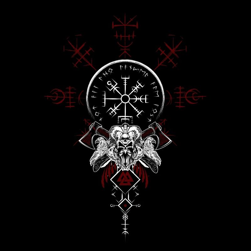 Celtic Vikinger Vegvisir compas Vikings