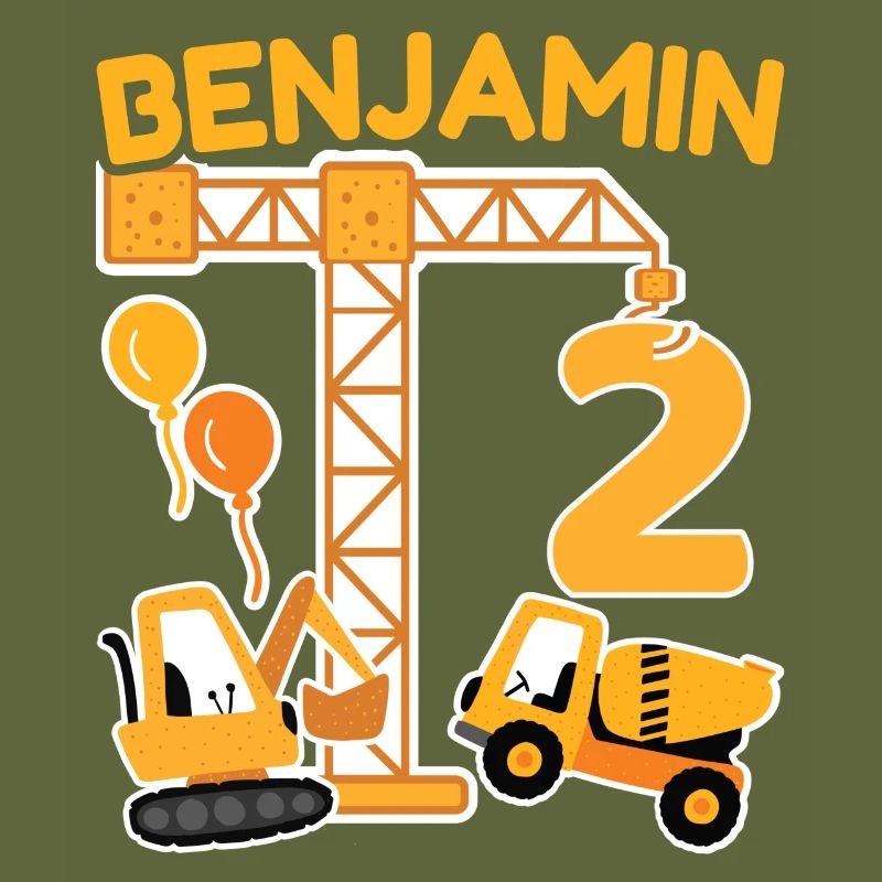 2. Geburtstag Vorname Benjamin Bagger Deko