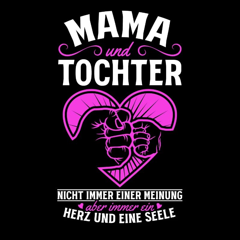 tolles Muttertag Spruch - ein Herz und eine Seele.
