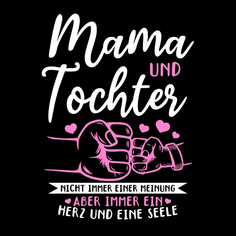 tolles Muttertag Spruch - ein Herz und eine Seele.