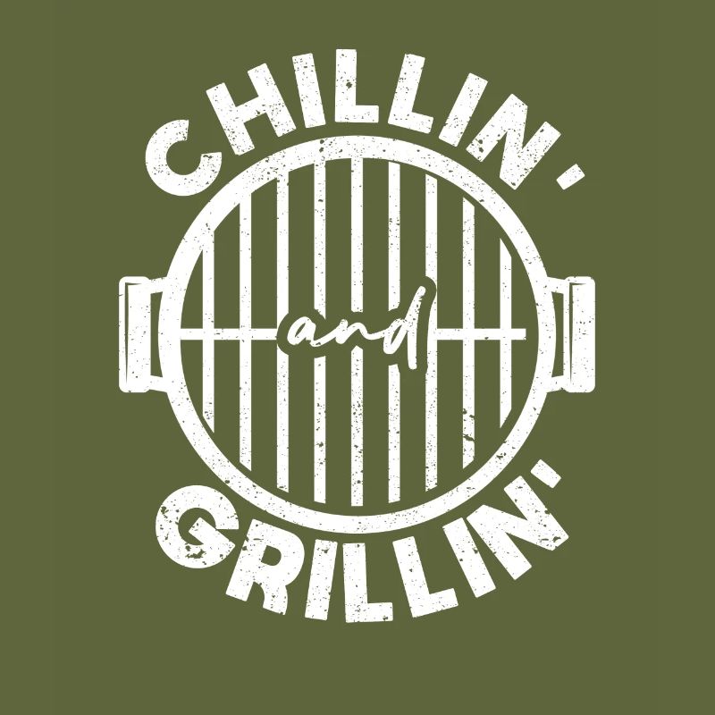 Chillin et Grillin Grill Funny BBQ Smoker