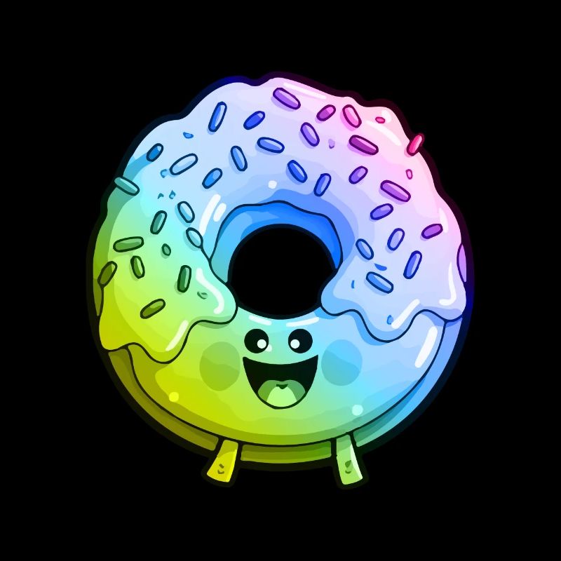 Donut Comic Coloré