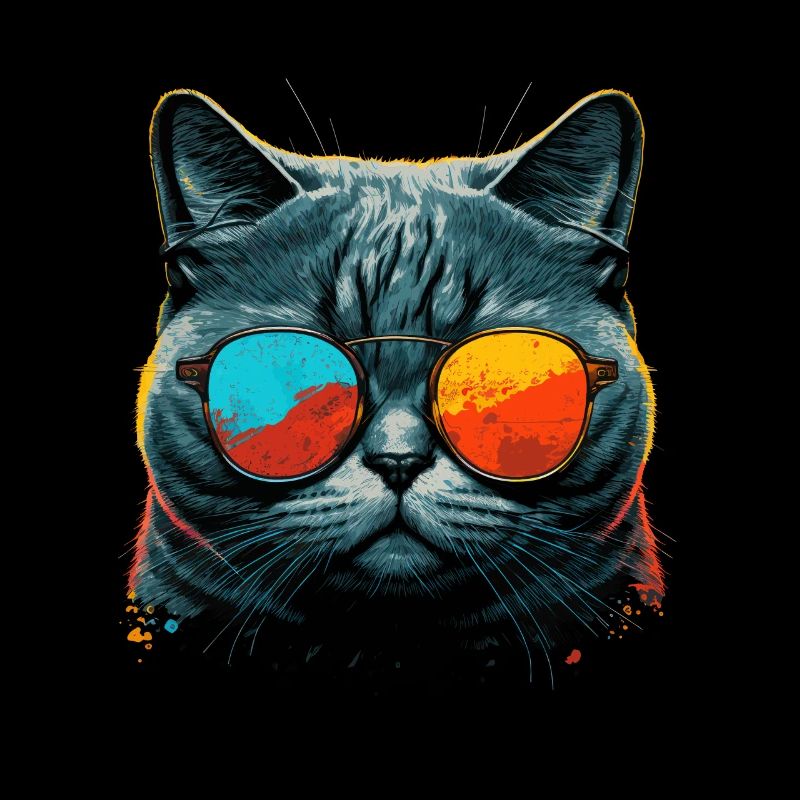 Cool cat with sunglasses