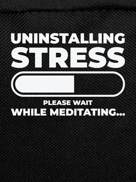 Uninstalling Stress Meditating Yoga Lover