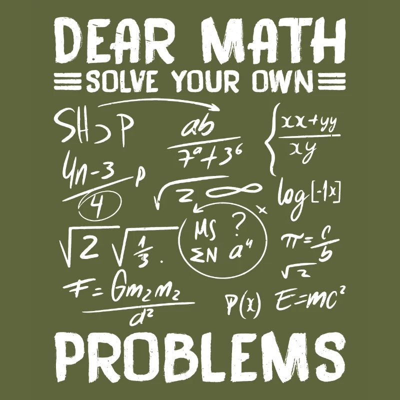 Chère Math, résolvez vos propres problèmes