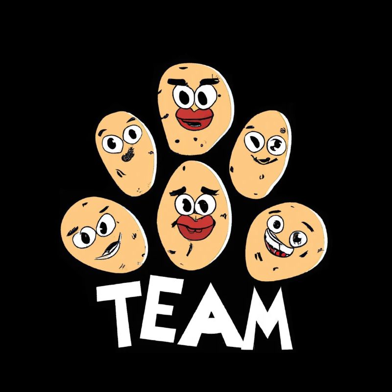 Kartoffel Team Spruch