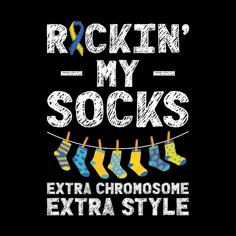 Welt-Down-Syndrom-Tag Awareness Rocking Socks